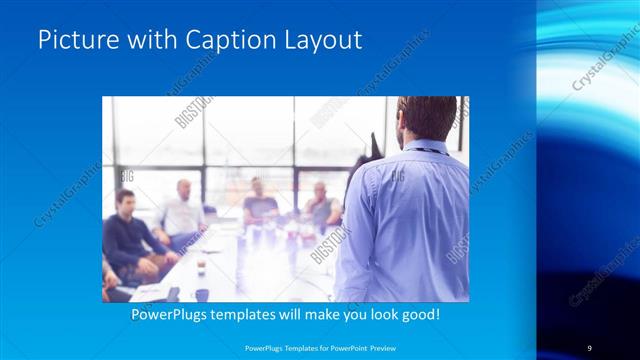 Picture with Caption presentation slide layout