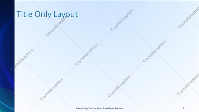 Title Only presentation slide layout