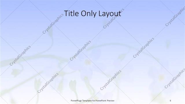 Title Only presentation slide layout
