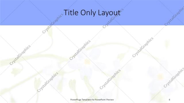 Title Only presentation slide layout