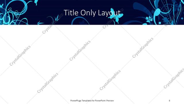 Title Only presentation slide layout