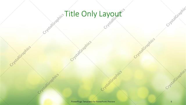 Title Only presentation slide layout