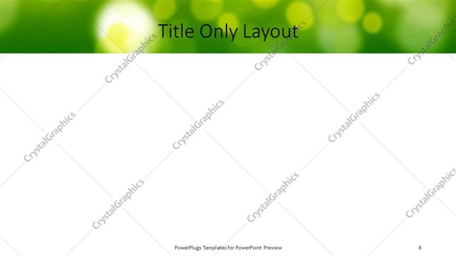 Title Only presentation slide layout