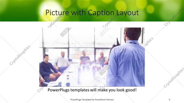 Picture with Caption presentation slide layout