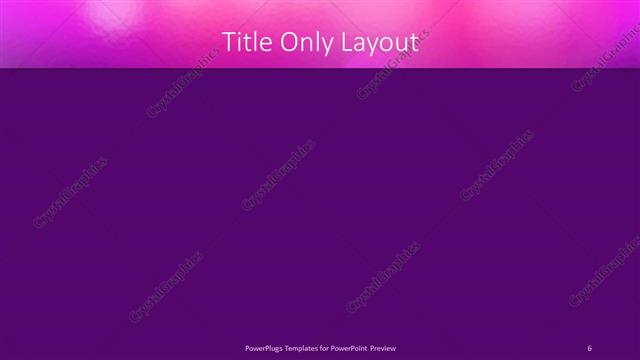 Title Only presentation slide layout