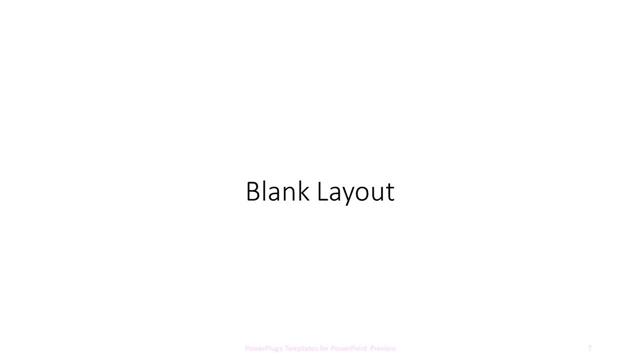 Blank presentation slide layout