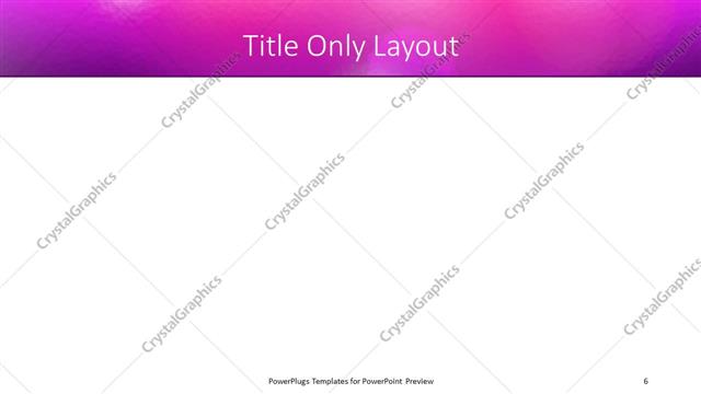 Title Only presentation slide layout