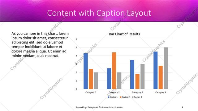 Content with Caption presentation slide layout
