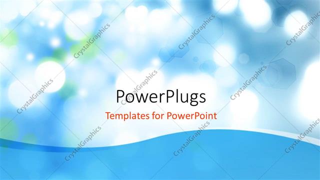  Presentation with effect - Beautiful bokeh effect with blue color