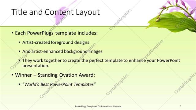Title and Content presentation slide layout