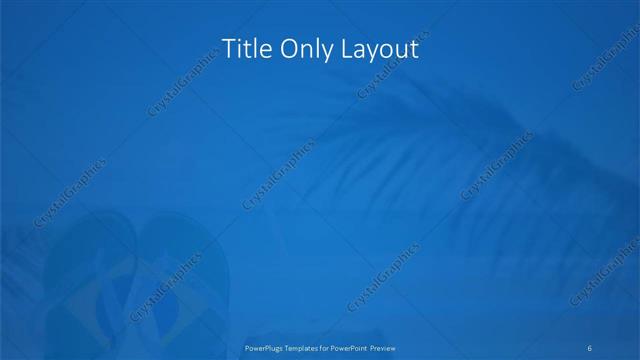 Title Only presentation slide layout