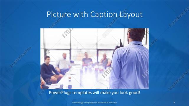 Picture with Caption presentation slide layout