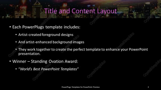 Title and Content presentation slide layout