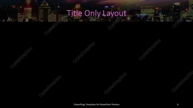 Title Only presentation slide layout