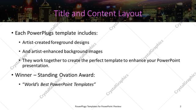 Title and Content presentation slide layout