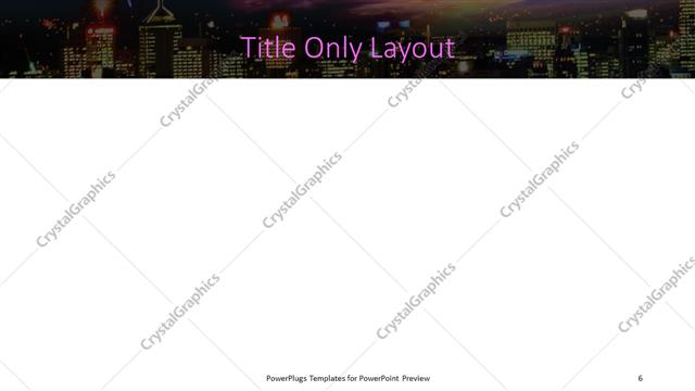 Title Only presentation slide layout