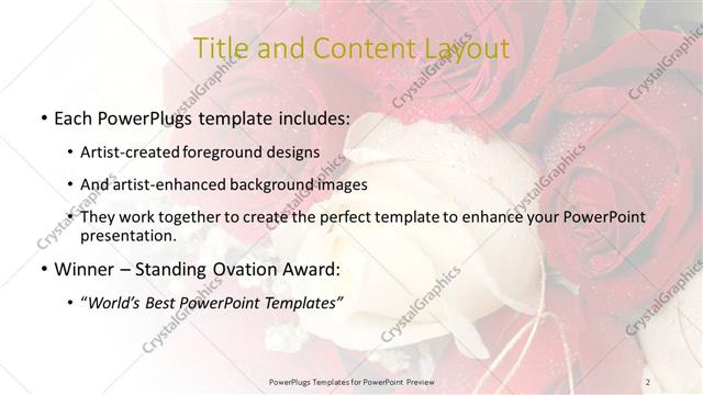 Title and Content presentation slide layout