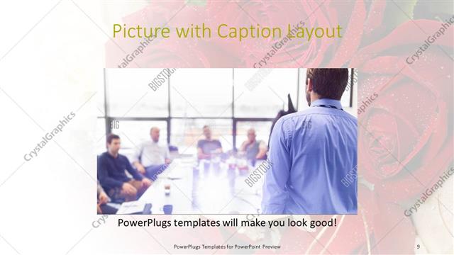 Picture with Caption presentation slide layout