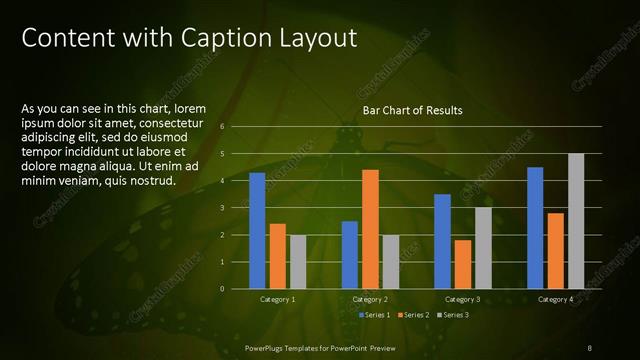 Content with Caption presentation slide layout