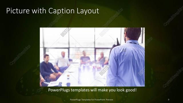 Picture with Caption presentation slide layout
