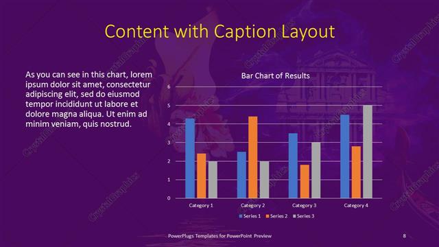 Content with Caption presentation slide layout