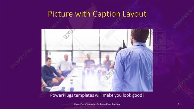 Picture with Caption presentation slide layout