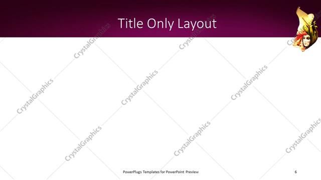 Title Only presentation slide layout
