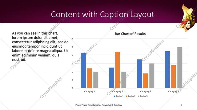 Content with Caption presentation slide layout