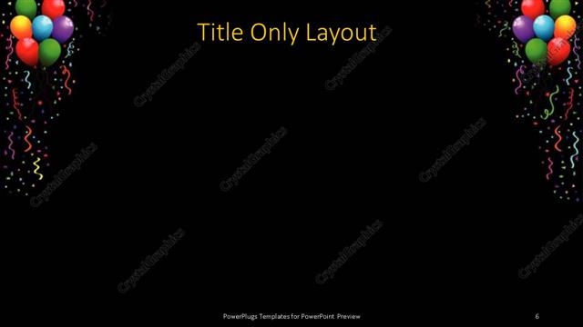 Title Only presentation slide layout