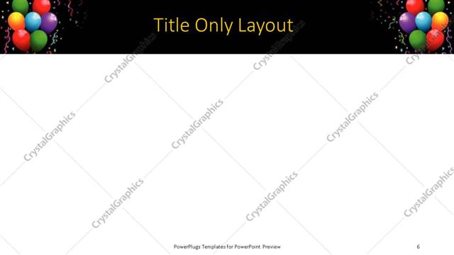 Title Only presentation slide layout