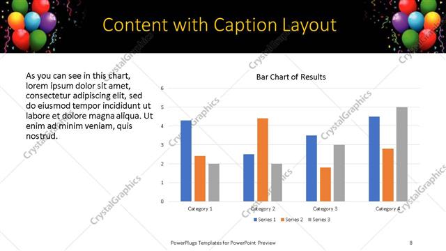 Content with Caption presentation slide layout