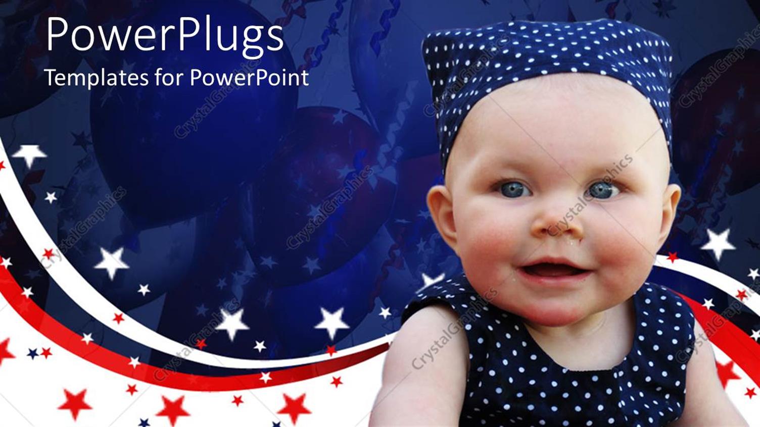 Featuring a Beautiful Child Along with Balloons in the Background