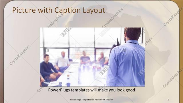 Picture with Caption presentation slide layout