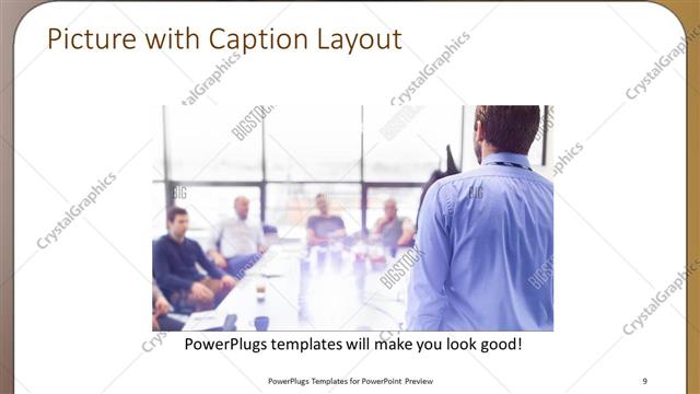 Picture with Caption presentation slide layout