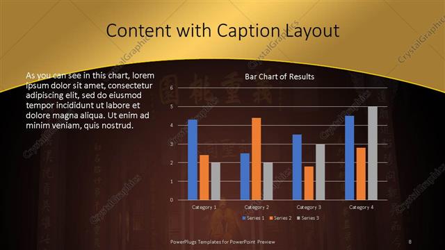 Content with Caption presentation slide layout