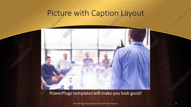 Picture with Caption presentation slide layout