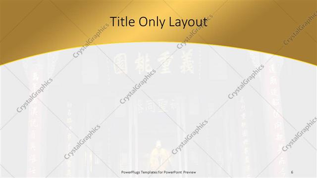 Title Only presentation slide layout