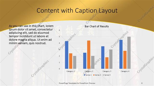 Content with Caption presentation slide layout