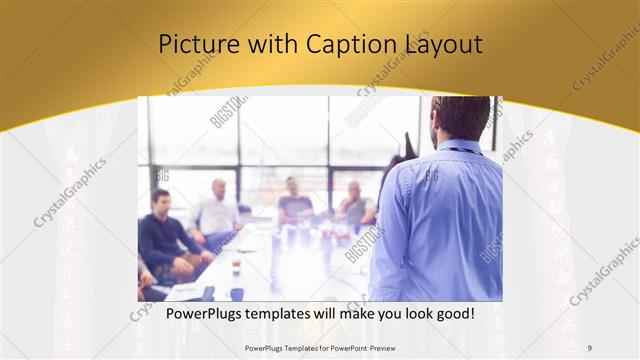 Picture with Caption presentation slide layout