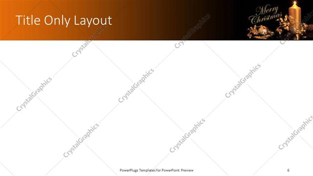 Title Only presentation slide layout