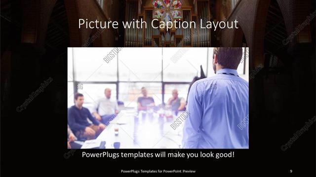 Picture with Caption presentation slide layout