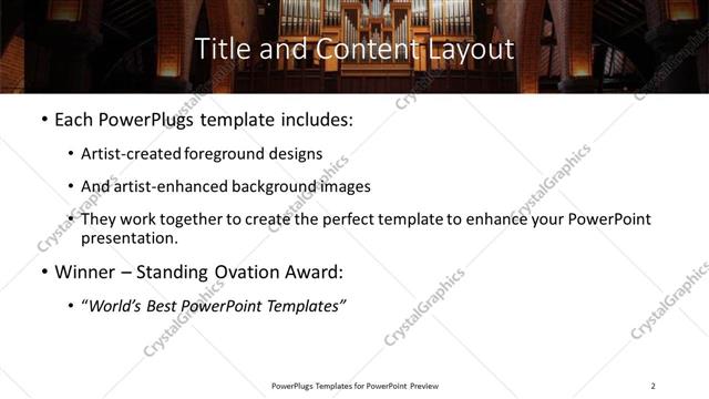 Title and Content presentation slide layout