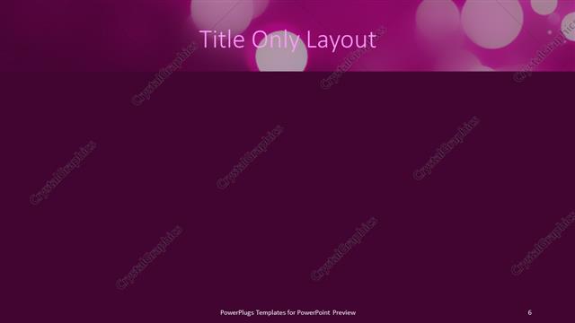 Title Only presentation slide layout