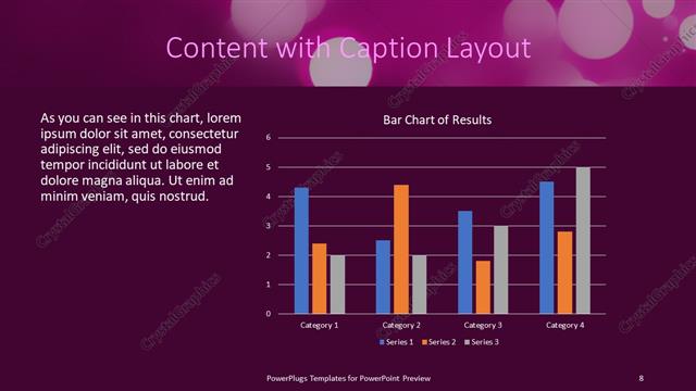 Content with Caption presentation slide layout