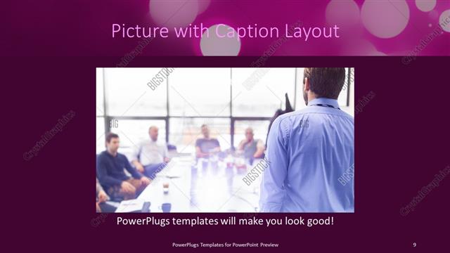 Picture with Caption presentation slide layout