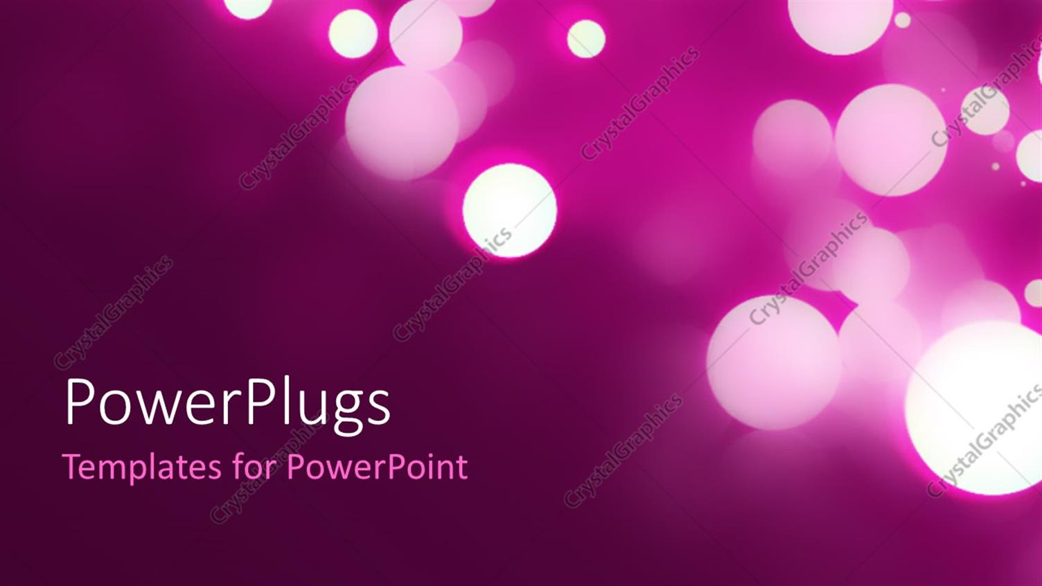 Featuring Beautiful Circular Bokeh on Purple Background