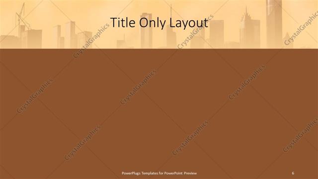 Title Only presentation slide layout