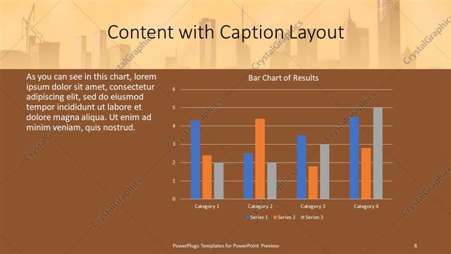 Content with Caption presentation slide layout