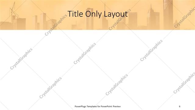 Title Only presentation slide layout