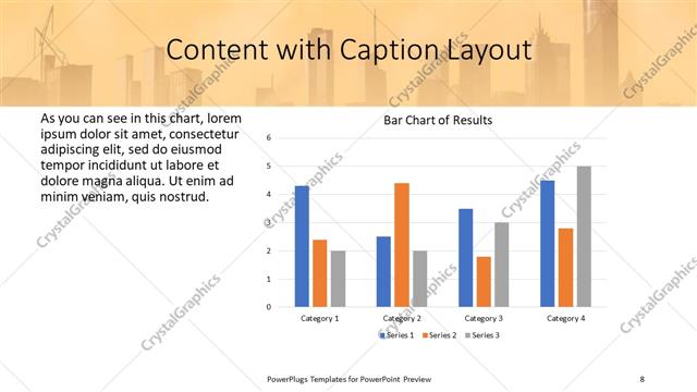 Content with Caption presentation slide layout